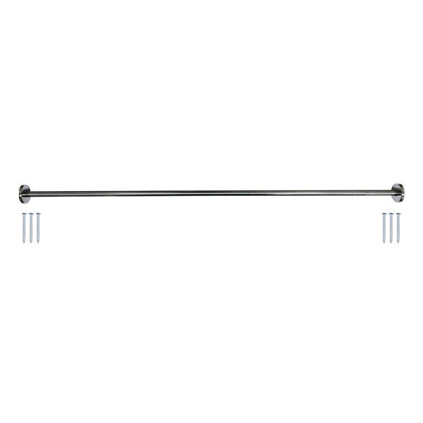 Bluevue Stainless Steel Shower Curtain Rod, 5FT, Chrome SRS-60-C